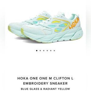 Hoka one one Clifton embroidery sneaker